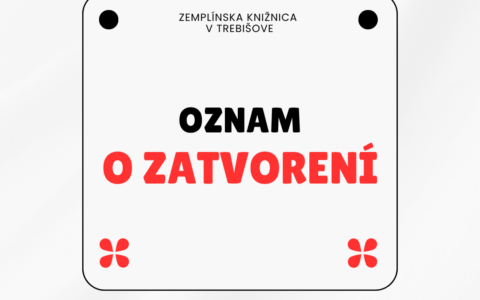 Oznam o zatvorení
